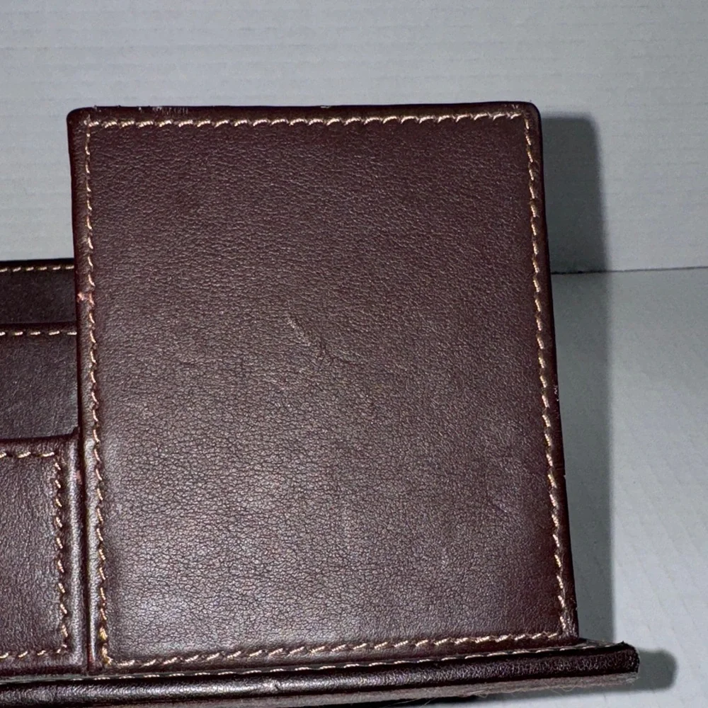 Elegant Brown Leather Pencil Case